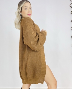 Cardigan tricot Becky caramelo na internet