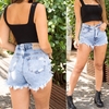 Shorts hot pant marmorizado