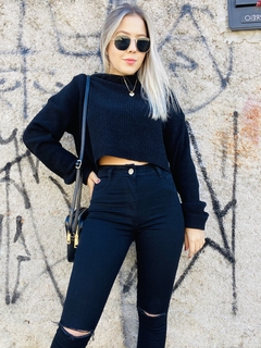 Tricot mousse Canadá preto - Lady Lala 