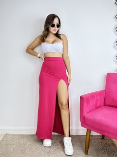 Saia fenda Maya pink - comprar online