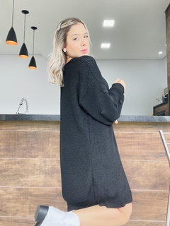 Cardigan tricot Becky preto na internet