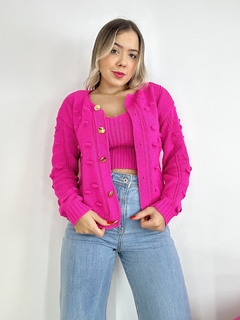 Conjunto tricot Bárbara pink - comprar online