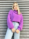 Tricot Canadá gola alta roxo