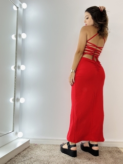 Vestido Eva vermelho - Lady Lala 