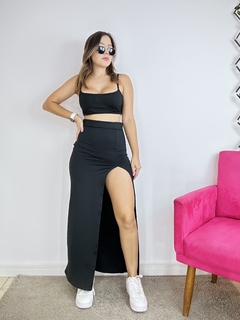 Top Alice meia taça preto - Lady Lala 