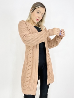 Cardigan tricot Livia bege - comprar online