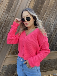 Casaco Tricot pink