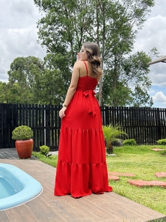 Vestido Luísa vermelho - comprar online