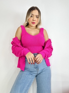 Conjunto tricot Bárbara pink na internet