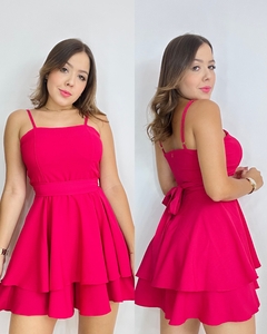 Vestido macaquinho Valentina pink