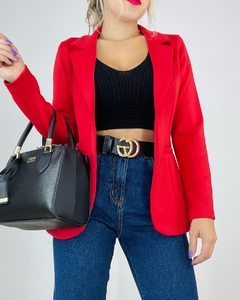 Blazer luxo vermelho