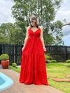 Vestido Luísa vermelho