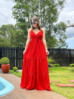 Vestido Luísa vermelho