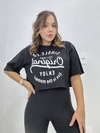 Tee cropped preto