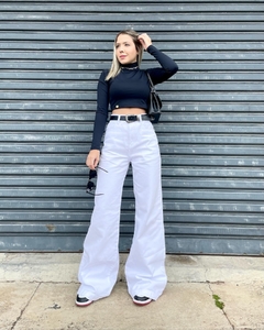 Calça wide leg branca - loja online