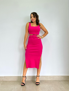 Conjunto Vanessa canelado pink