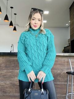 Tricot Sofia turquesa