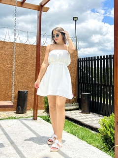 Vestido macaquinho Maya branco - comprar online