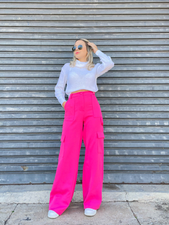 Calça cargo alfaiataria pink na internet