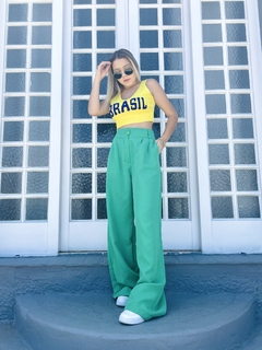 Cropped Brasil amarelo na internet