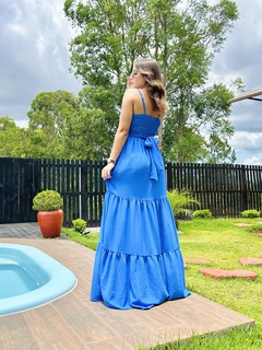 Vestido Luísa azul - comprar online