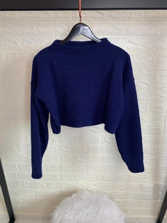 Tricot mousse Canadá azul - Lady Lala 