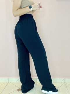 Calça pantalona Becca preta - Lady Lala 