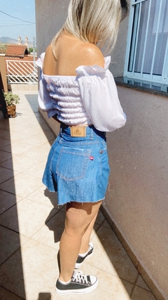 Shorts godê jeans escuro - comprar online