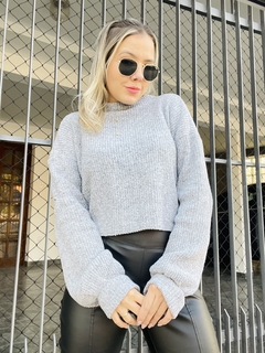 Tricot mousse Canadá cinza - comprar online