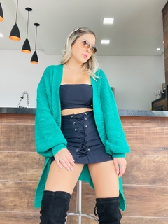 Cardigan tricot Becky verde - loja online