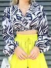 Cropped zebra