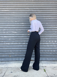 Calça pantalona Becca preta - comprar online