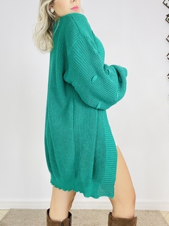 Cardigan tricot Becky verde