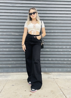 Calça Wide leg black na internet