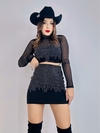 Conjunto tule strass luxo