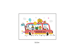 Quadro Decorativo Infantil Bus - comprar online