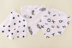 Kit com 3 babadores bandana