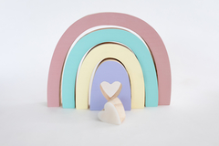 Arco-íris Waldorf Candy Color em Pinus - Moo Baby | Decoração e Enxoval