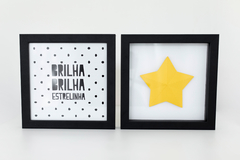 Kit Quadro - Estrela Low Poly + Brilha Estrelinha - loja online