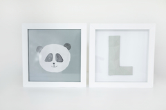 Kit Quadro - Letra Low Poly + Panda na internet