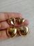 Aros Corazones Dorados #2 x2 pares