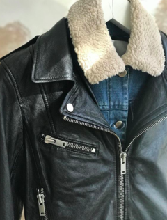 CAMPERA LEATHER & DENIM en internet