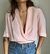 Camisa Cropped Seda - criatura vintage