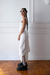 Vestido Off-White Crepe - criatura vintage