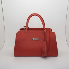 BOLSA EM COURO VERMELHO REF. 1189