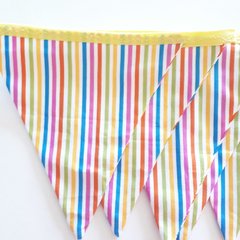 Bandeirinhas de tecido listras coloridas - comprar online