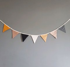 Bandeirinhas de tecido tons outono - comprar online