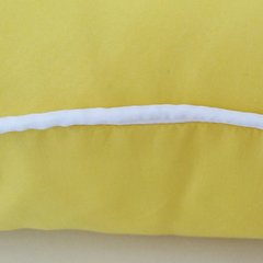 Capa de Almofada Color Amarela com cordão branco - comprar online