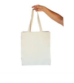 Tote Bag Crua com Detalhe Vinho - comprar online