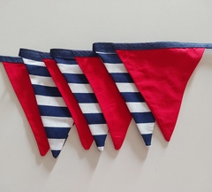 Bandeirinhas de tecido cores marinheiro na internet